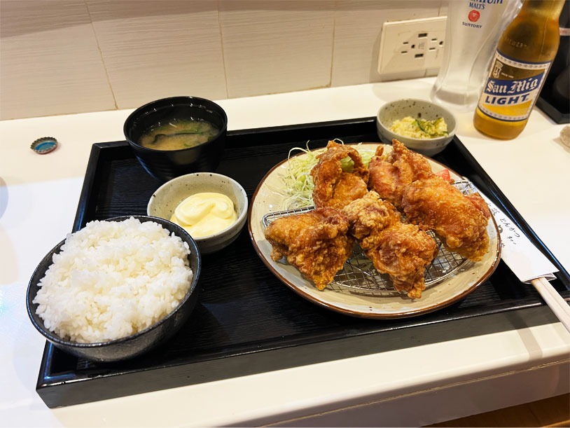 大阪とんかつ河内のメニュー：から揚げ定食