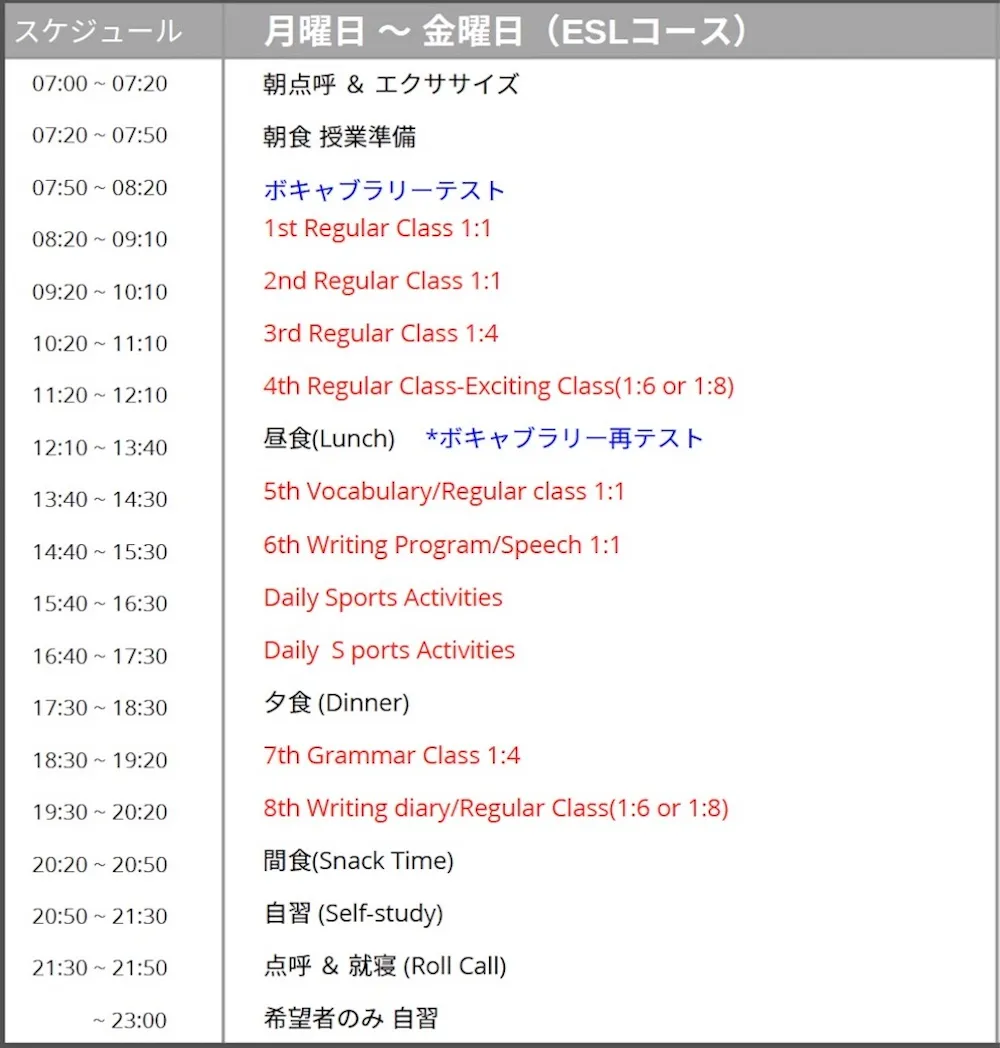 SMEAGジュニアキャンプのスケジュール | SMEAG エスエムイージュニアキャンプ