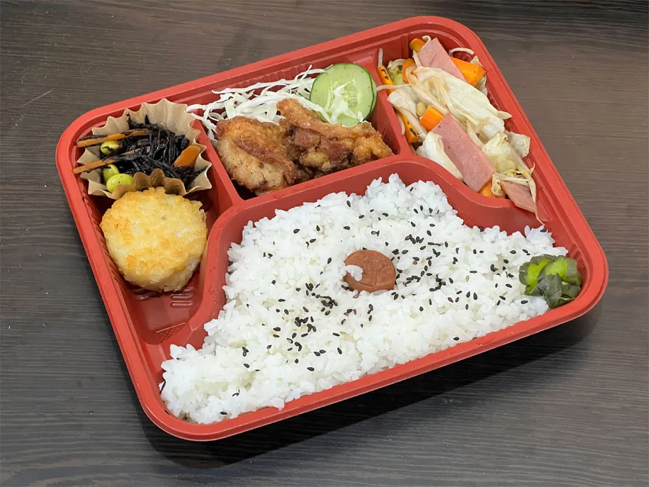 セブイングリッシュスクールの日本食のお弁当